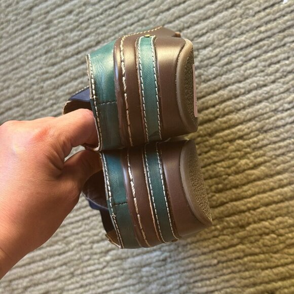 Spring Step L' Artise Chino Shoes Women's Size 9/40 Green Brown Clogs Slip Ons - Picture 7 of 10